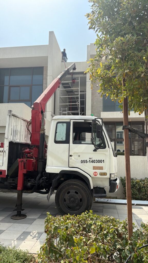boom truck lifting signage