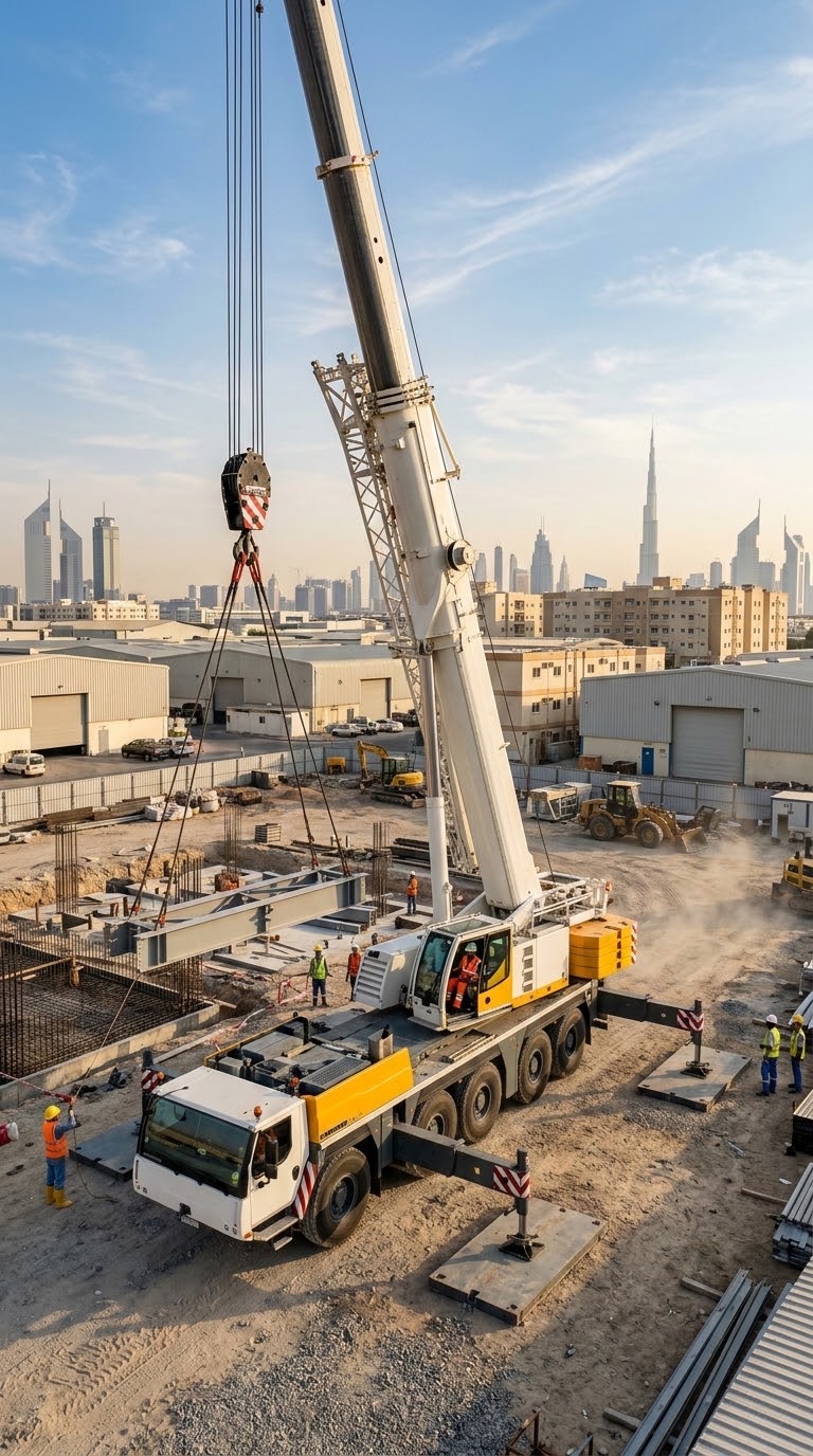 mobile crane rental for heavy industry