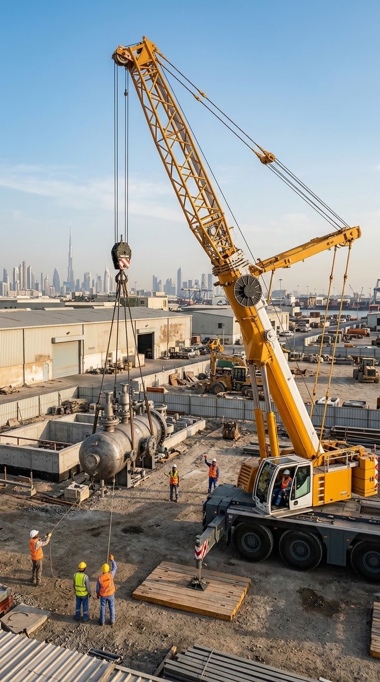 mobile crane rental in al quoz dubai