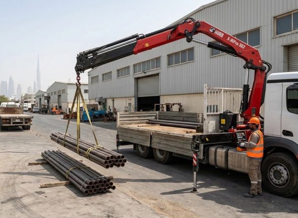 hiab truck in al quoz dubai