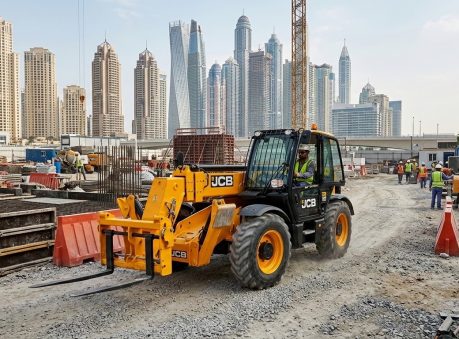 jcb boom loader site mobility dubai marina